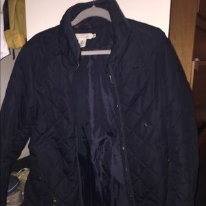 Navy blue quilted jacket